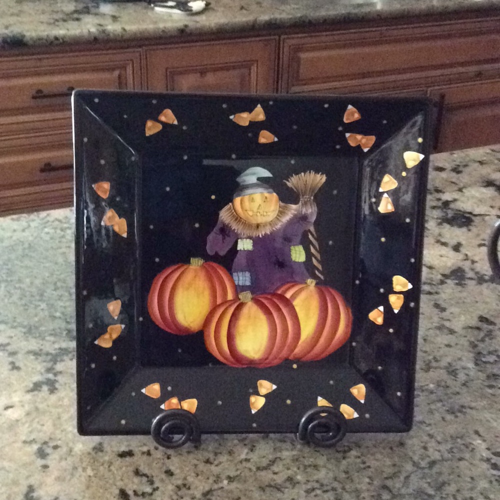 Helloween decor party plate